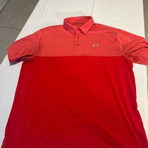 Under Armour Red Performance Polo Shirt